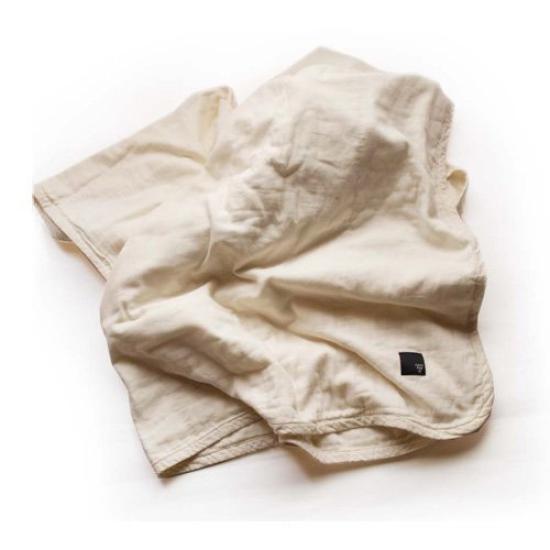 

Fabric Plus Gauze Made in 140 x 190 cm 5-Layer Quilt, Japan, Additive-Free [Single / Natural/Ivory]