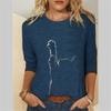 Women Clothes Spring Summer Casual  Women's Clothing Funny Cute Cat 3D Print Long Sleeve T-Shirts Female Ladies Fashion Tops
