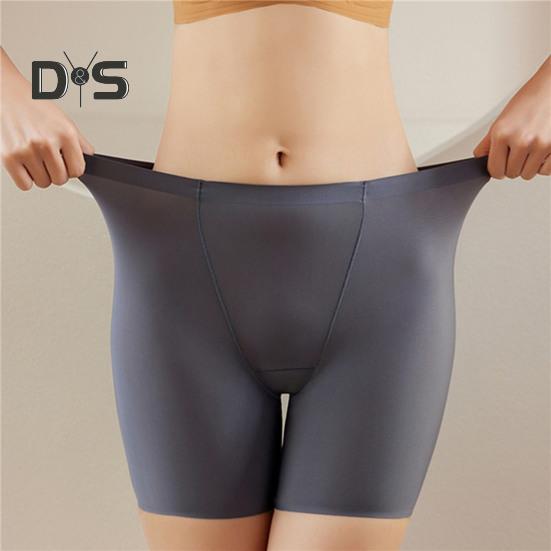 Summer Thin Women Safety Shorts Cool Breathable Seamless Shorts Solid Color High Waist Elasticity Safety Shorts