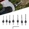 Adjustable Collars Countersink Drill Bit Set Hex Wrench High Speed Steel Bit Set  Woodworking