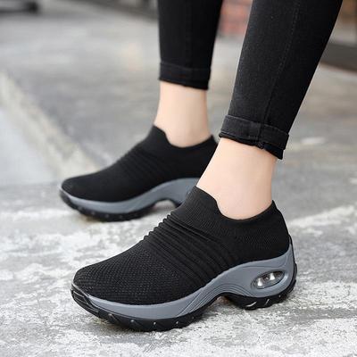 1839 Women's Autumn Athletic Hiking Shoes with Height-Increasing Air Cushion and Rocking Sole