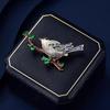 Exquisite Chinese Magpie Enamel Brooch for Women - Elegant Bird Corsage Pin, 2025 Trend