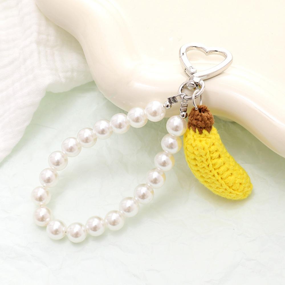 

Мультяшный вязаный брелок для ключей в виде фрукта, ручной работы, плетеный брелок для ключей, вязаный крючком брелок для ключей в виде фрукта, подвеска для ключей от машины Style10