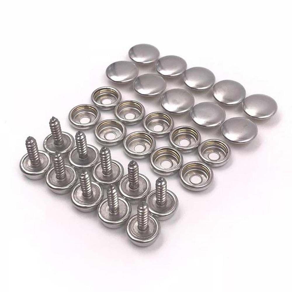 Tent Boat Tapping Snap Fastener Kit Canvas Cover Tools Snap Fastener Screw Kit Sockets Buttons