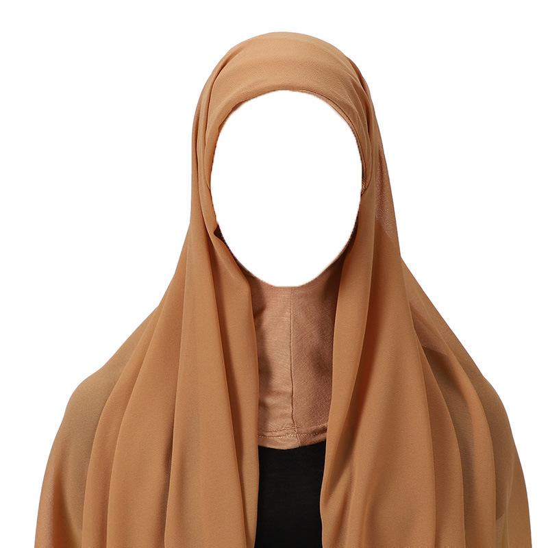 High Quality Muslim Instant Hijab Scarf Women Plain Ready Easy Wear Hijab for Girls
