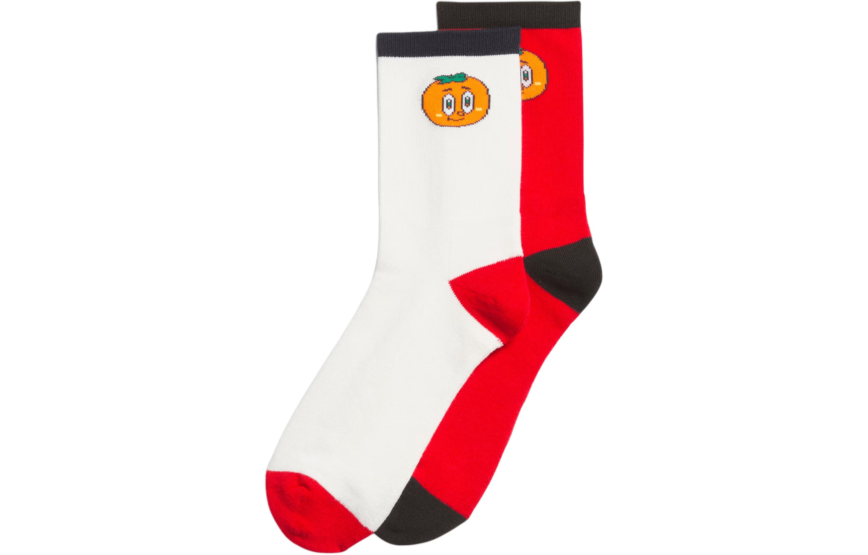 Adidas FW23 Year Of The Dragon Chinese New Year Collection Kids Socks 2 Pack Kids JF6576 XS