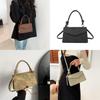 Chic 2024 Women's Korean Style Vintage Solid Color Small Crossbody Bag Pu Handbag