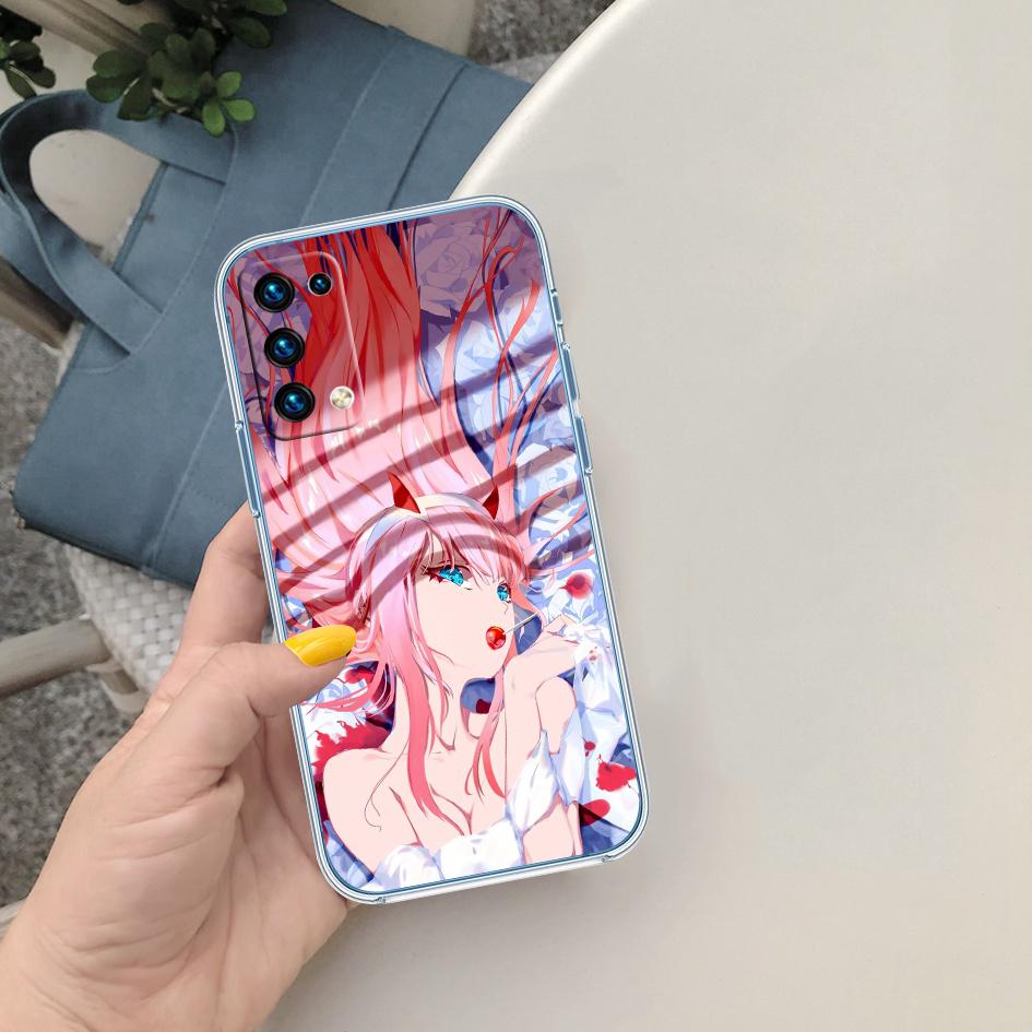 PP64 Zero Two Soft Shell Transparent Phone Case for Motorola Moto G7 G8 G9 G84 G85 G73 G24 G15 Z2 Play Power Plus