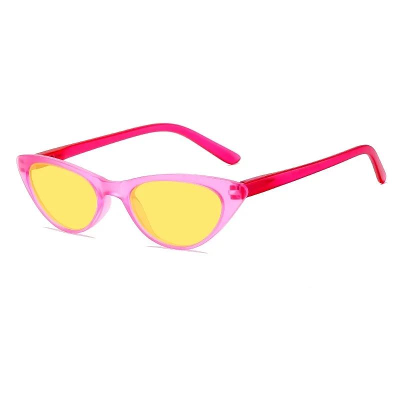 Retro Cat-Eye Anti-Blue Light Night Vision Glasses Neutral Fashion Night Vision Sunglasses Outdoor Driving Riding Glasses