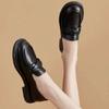 British Small Leather Shoes Women's 2025 Spring and Summer New Soft Leather Single Shoes Low Heel Versatile One Pedal Casual Loafers Women