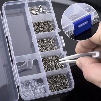 500 Pcs Eyeglasses Sunglass Repair Tool Kits With Screws Nose Pads Screwdriver Nuts Optical Parts Assorted