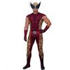 Costume Jumpsuit con Maschera di Wolverine degli X-Men per Cosplay e Halloween