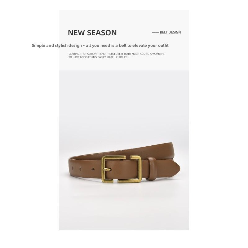 Meimeier New arrival women's belt pin buckle belt women's pure cowhide women's denim suit skirt belt