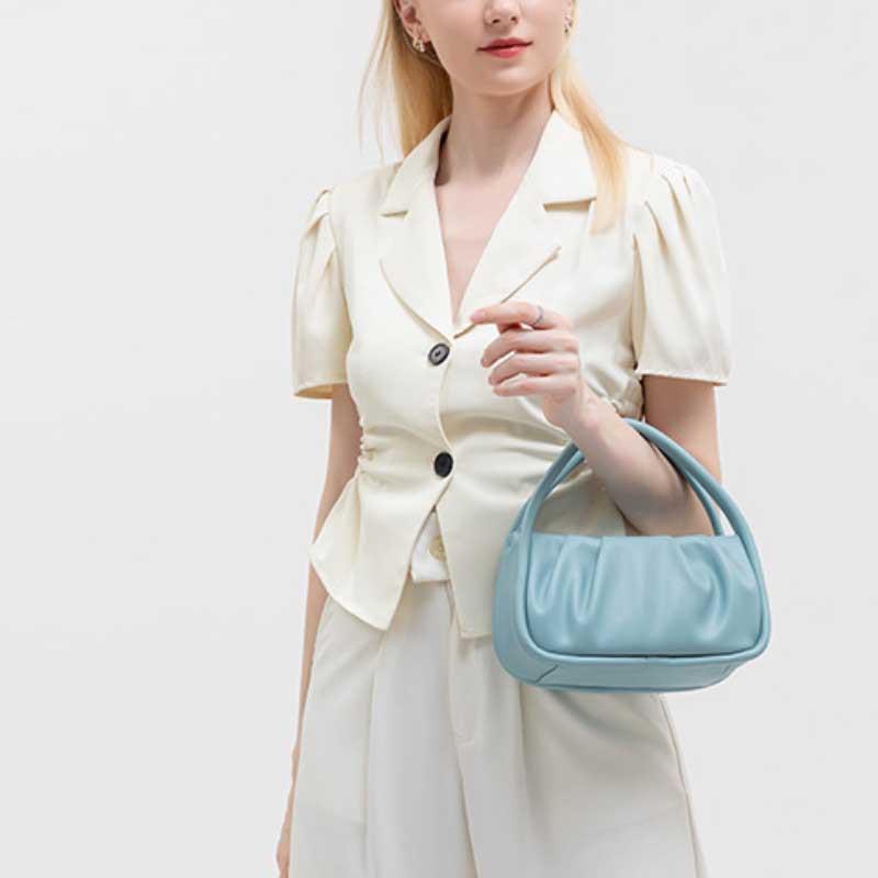 Folded Cloud Bag Women's Bag Summer New Niche Light Luxury Exquisite Women's Versatile Shoulder Portable Messenger Bag