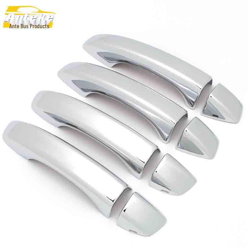 ZS Bright Strip Electroplated Door Handle Armrest Buckle Decoration Sticker for Car Exterior