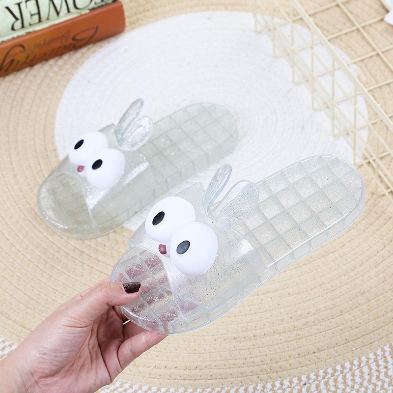 

Нескользящие не натирают ноги Принцесса кристальные прозрачные на среднем каблуке тапочки женские для ванной бани домашние нескользящие на толстой подошве крутые тапочки 40