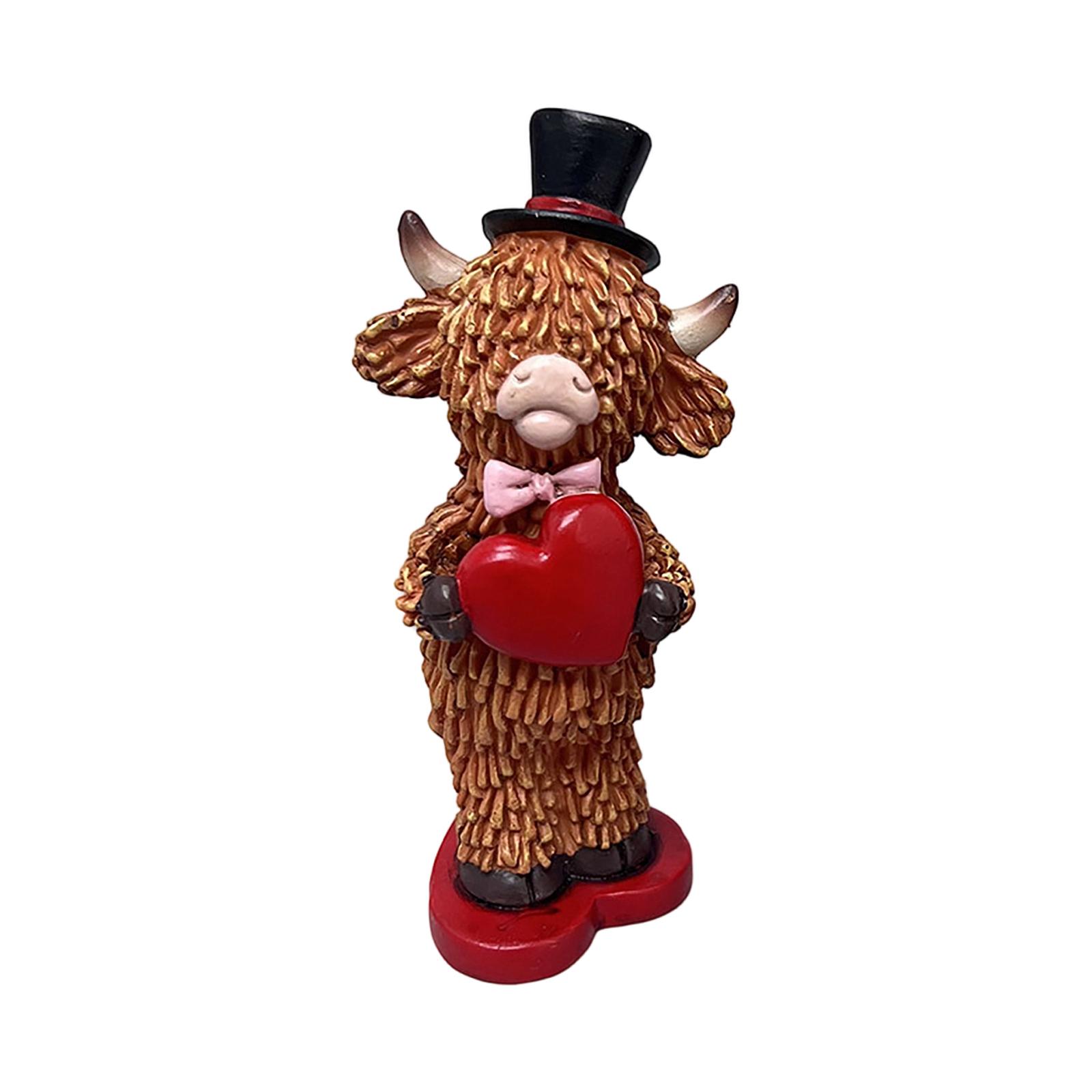 

Valentine s Day Gift Cow Couple Resin Figurine, Wedding Gift, Home Decor Craft. One Size