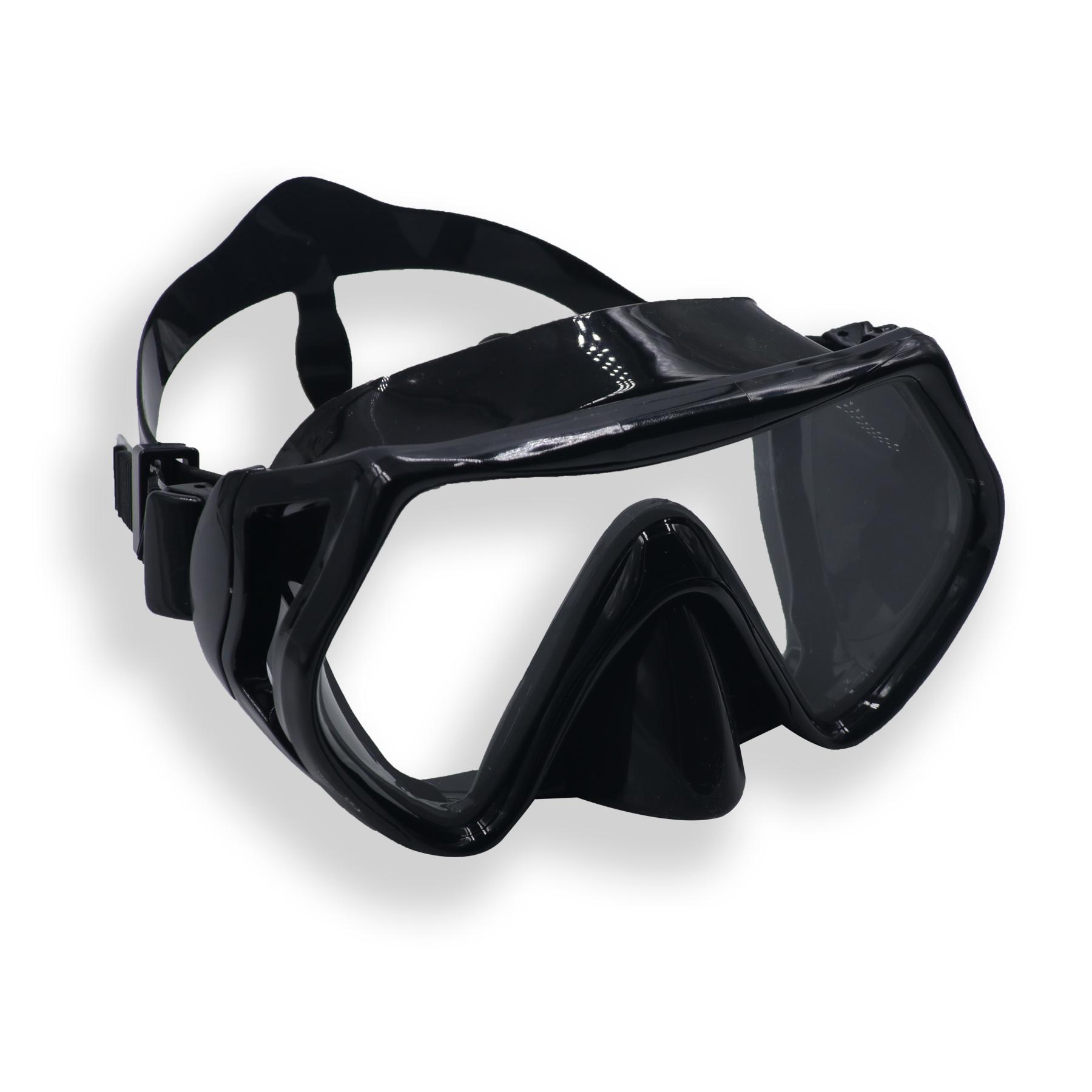 

Маска для фридайвинга Очки для подводного плавания с ультранизким объемом Очки для подводного плавания для взрослых Свободное дыхание Дайвинг чёрный