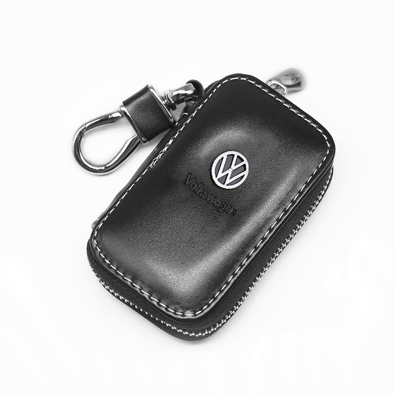 For Volkswagen 3D Metal/Leather Car Keychain Key Chain Ring Key Holder For VW Golf 6 7 8 4 5 MK4 MK5 MK6 MK7 B6 GTI Key Chain Rings Accessories YZ6