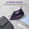 Cordless Handheld Steam Iron 2400W, Adjustable Temperature, Wireless Use