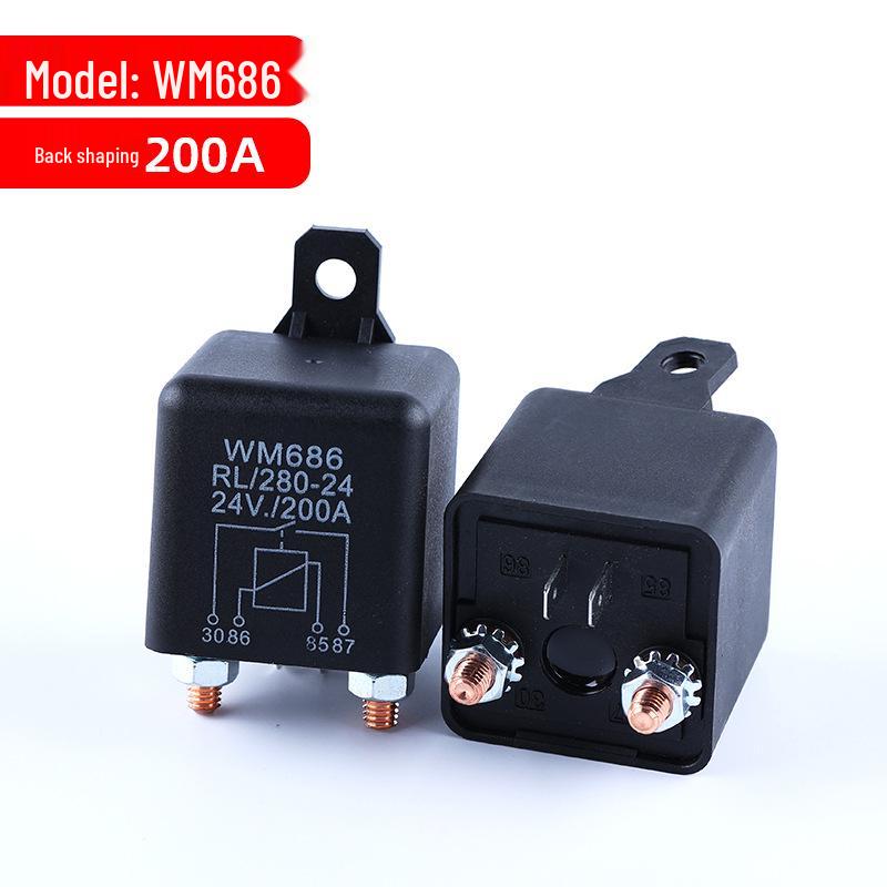 12V/24V Universal Car Starter Relay 100A/200A High Power Normally Open WM686