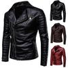 European and American men's leather jacket men's fashion locomotive leather jacket pu jacket leather jacket m-xl