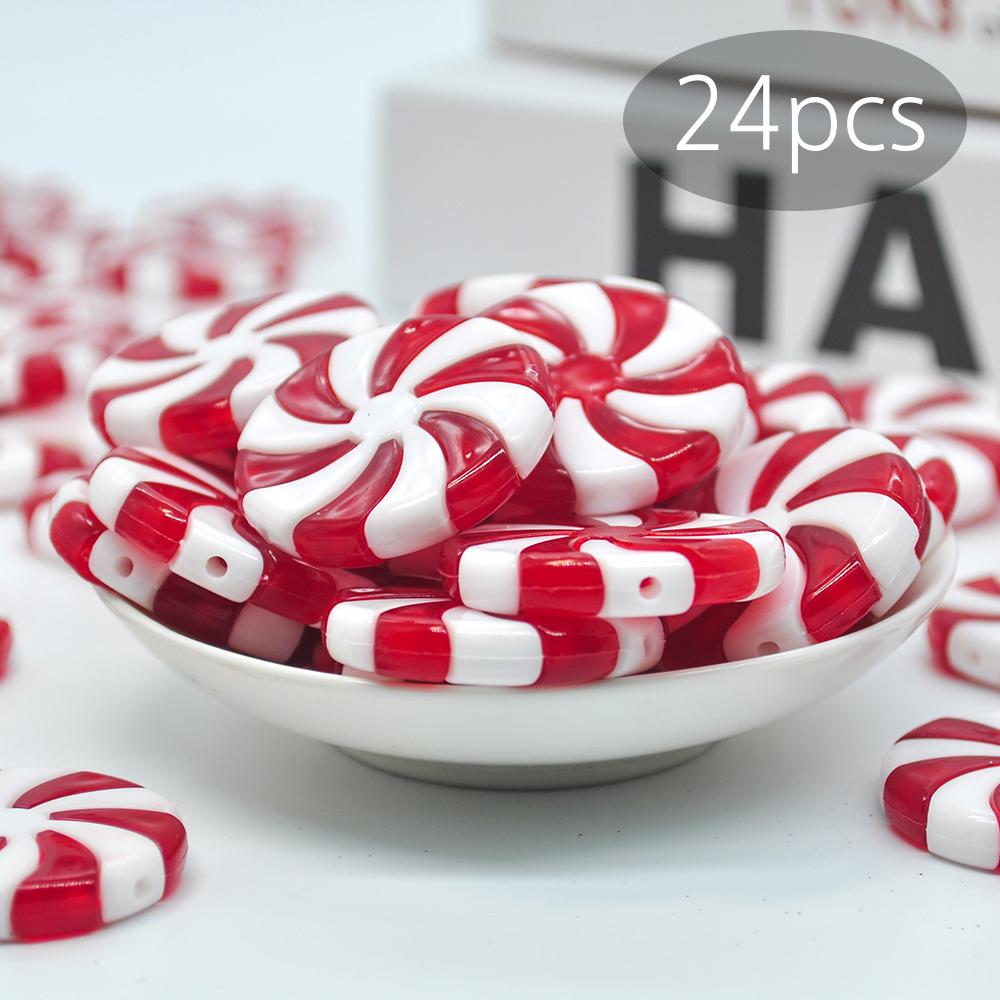 24 Stück Künstliche Weihnachtsk Süßigkeiten Lutscher Hängend Familie Weihnachtsbaum Schmuck Dekoration Zuhause Party Kinderspielzeug Noel Navidad