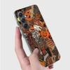 Halloween Fall Art Witch Cat Phone Case for Samsung A16 A26 A36 A56 A17 A37 A57 A07 A06 A02S A03 A04S A05S Galaxy Note 20 10 A50