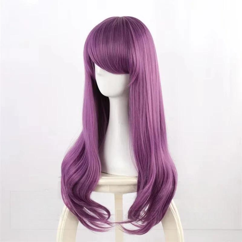Rize Kamishiro Cosplay Wig Tokyo Ghoul Cosplay Long Wavy Purple Mixed Heat Resistant Synthetic Hair Anime Wigs