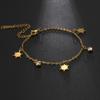 Korean Butterfly Crystal Bracelets on Hand for Women Stainless Steel Charm Bracelet Jewelry Valentine's Day Gift