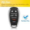 Key Fob Cover for Alfa Romeo Giulia Stelvio Tonale 5 Button Keyless Entry Remote for Car Key Protection Accessory (Pink-Gold)