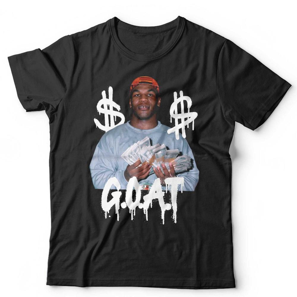 

Mike Tyson Tshirt Cash Money GOAT Unisex and Kids Boxing Gangster Bling Iron Mike 2XL