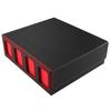 Trading Card Storage Box Magnetic Closure 4-Row Deck Case Large Capacity Card Deck Box for PTCG TCG Sports Cards