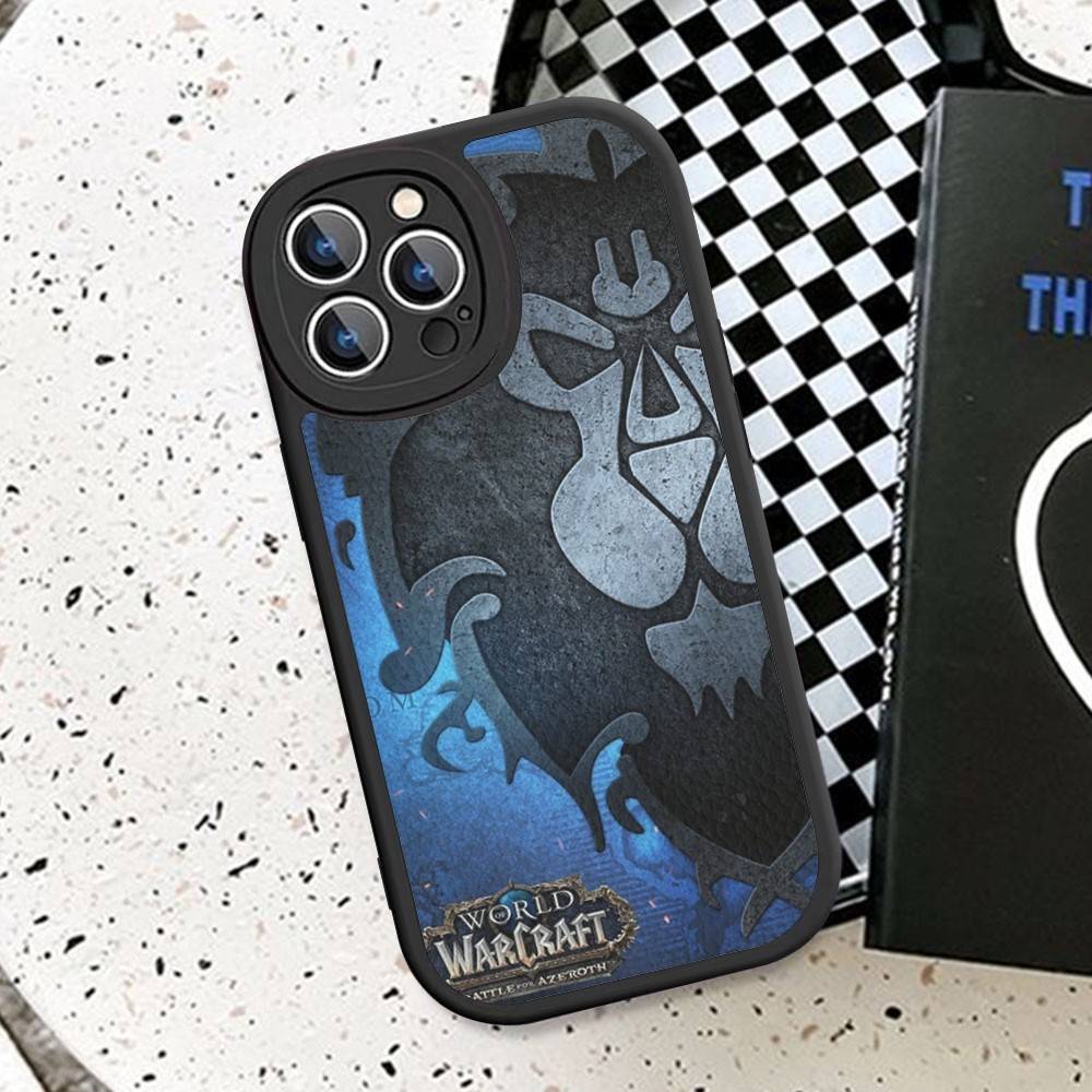 Game World Of Warcraft Leather Phone Case For IPhone 15 14 13 Pro Max 12 11 16 Plus Phone Cover