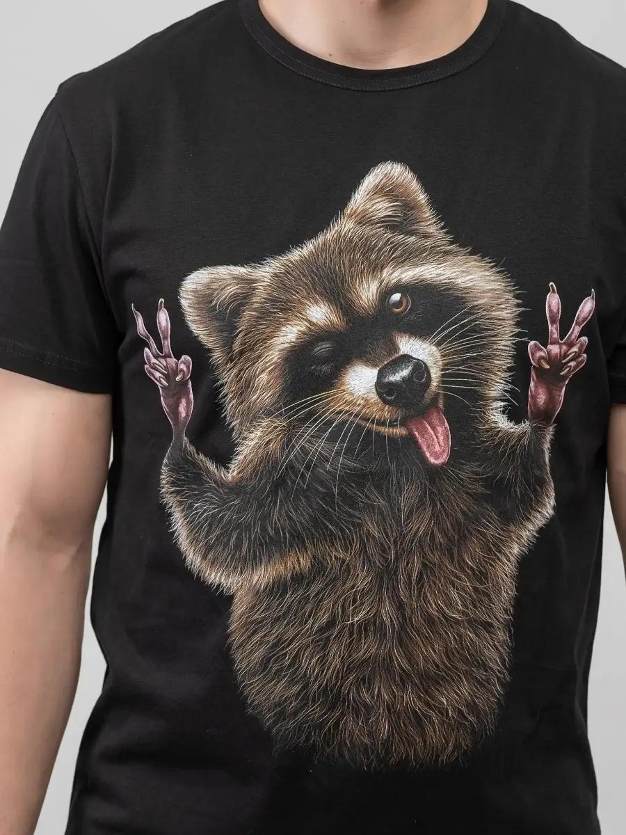 T-shirt with cool fisherman print L