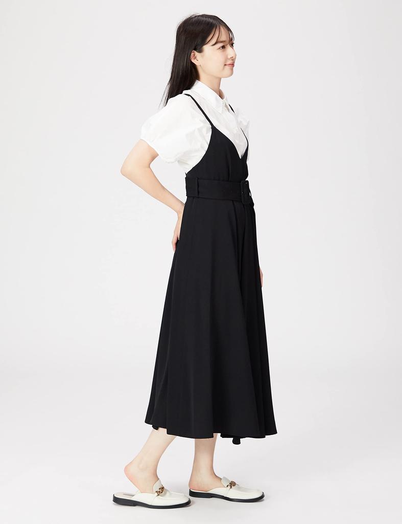 SNIDEL Circular Jumper Skirt SWFO224072 Women's Black 00