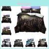 Premium 3-piece Digital Printed Bedding Set Vampire Diary Theme Hypoallergenic