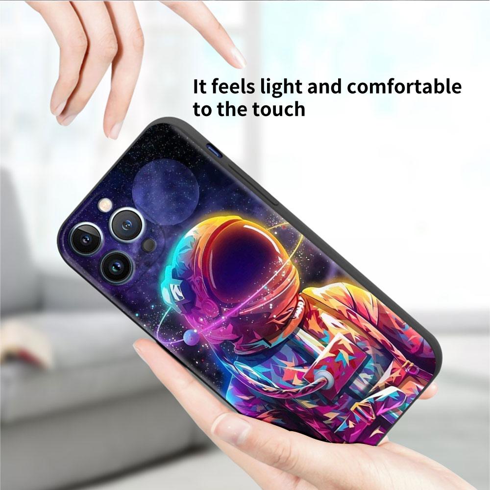 Чехол Universe Cool Astronaut для Apple iPhone 14 Pro Max 13 11 12 Mini SE 7 8 Plus X XS 6 6S, силиконовый чехол для телефона, мягкий TPU Funda