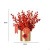 Artificial Floral Pot Chinese Collectible Party Decor Decorative Desk Ornament Decoration Year