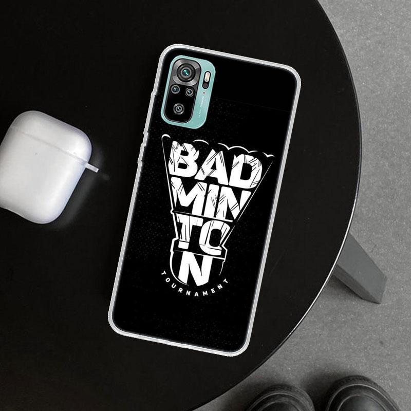 Badminton Sport Phone Case Cover for Xiaomi Redmi Note 15 14 13 12 11 Pro Plus 14S 12S 11S 11T 11E 10S 10 Customized Fundas Redm