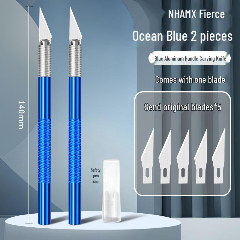 Carving Knife & Pen Knife Craft Set: Paper Cutter, Student Rubber Stamp, Wood Carving Tools