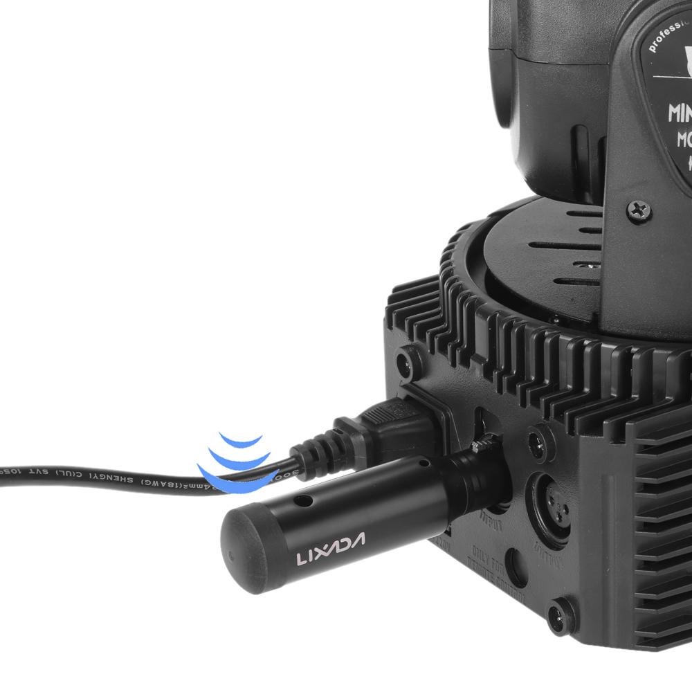 Lixada Rechargeable 2.4G ISM DMX512 Wireless 3 Pins Female Receiver for Stage PAR Light