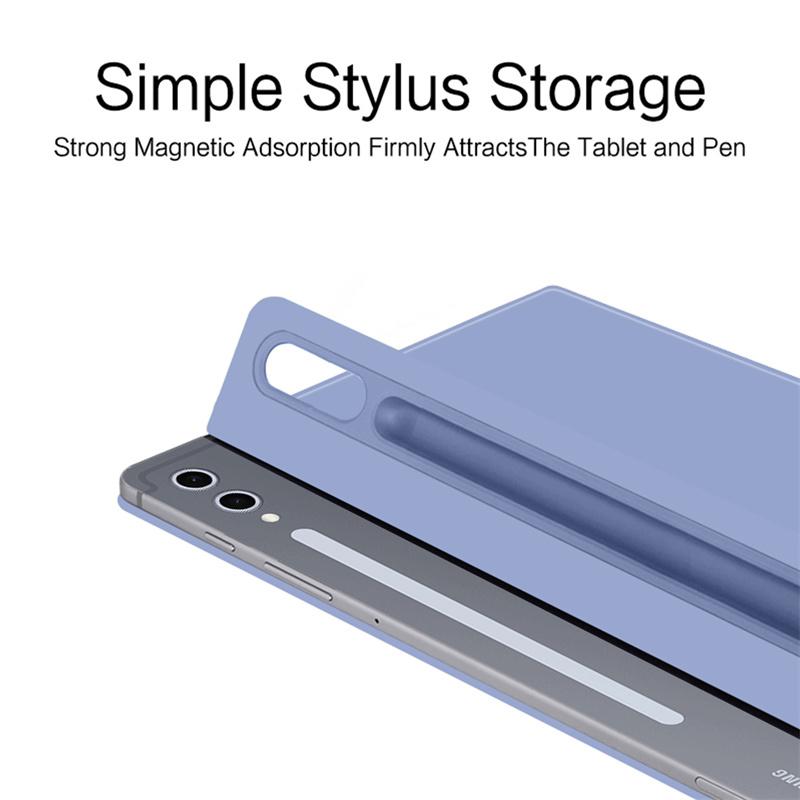 For Samsung Galaxy Tab S11 S10 Lite S9 S8 S7 FE Plus 12.4 11 Magnetic Case for Tab S10 S9 S8 Ultra 14.6 inch Pencil Holder Cover