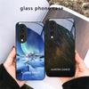 Lake Aurora Ice Surface For Honor X5 Plus X30 X9c Smart X5b X9a X30 Max X50i 30 Pro 50 Pro 70 90 Smart 200 Lite Glass Phone Case
