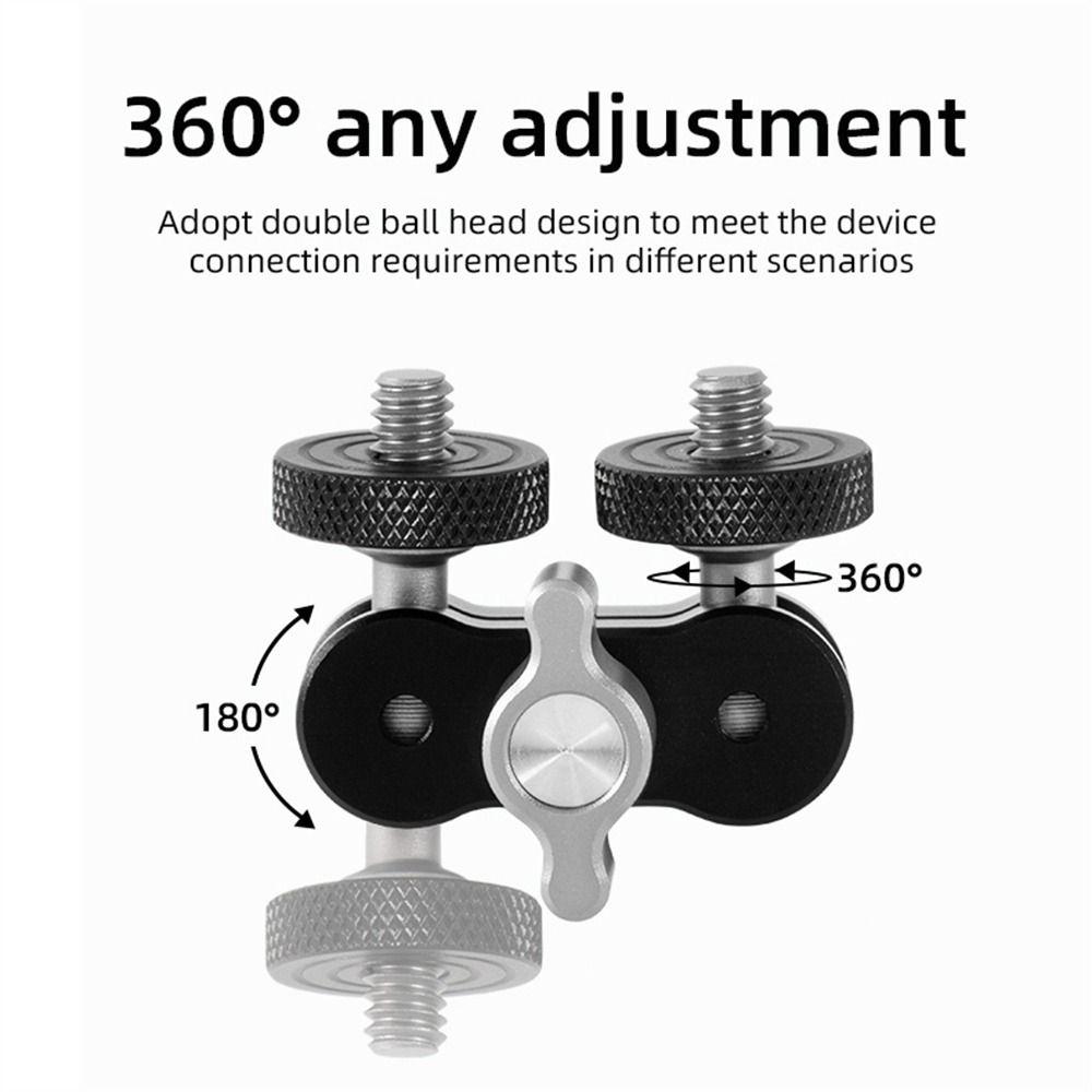 1/4 Inch Screw Ball Magic Arm Aluminum Zinc Zinc Alloy Magic Arm Bracket Camera Magic Arm Microphone