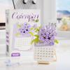 Kreativer Kalender Blumen Bausteine Mikrosteine Lernspielzeug Für Kinder Geschenke Schreibtisch Dekoration