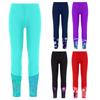 Elastic High Waist Swim Pants for Kids Fish Scales Pattern Long Bottoms for Pool Beach Vacation