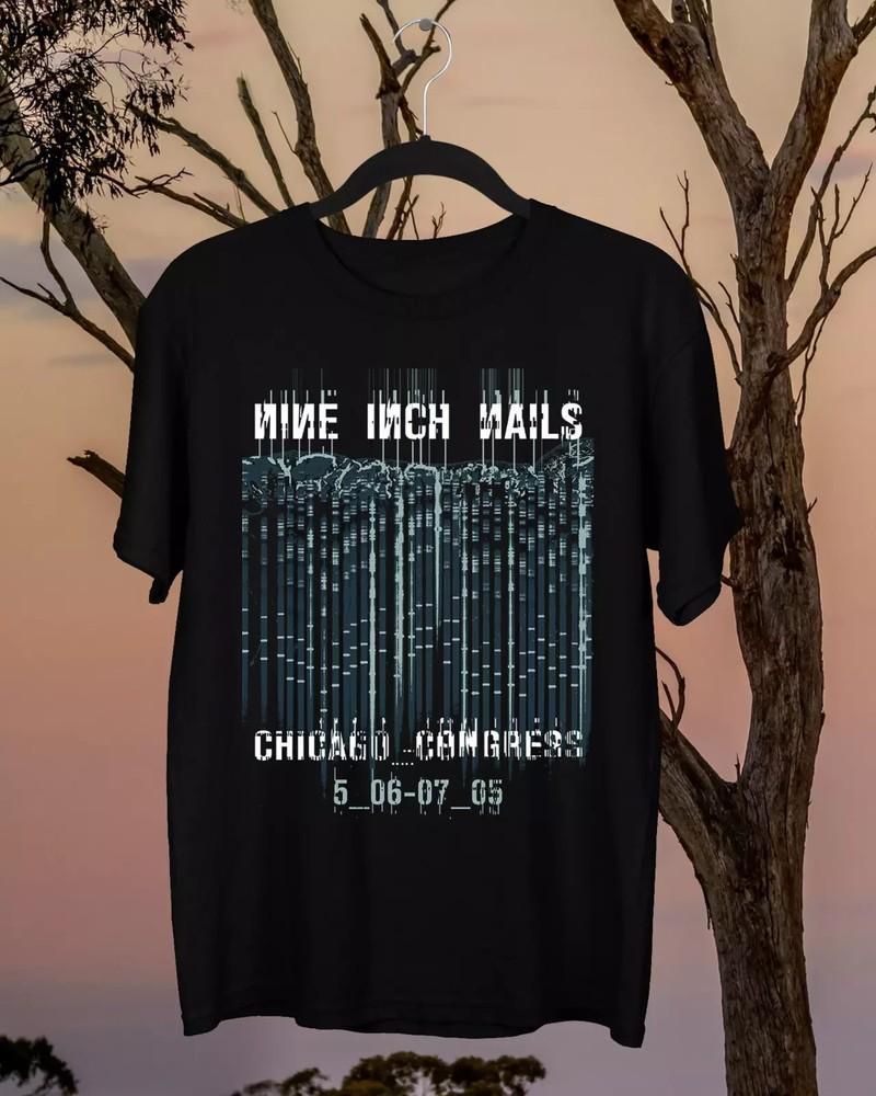 

Nine Inch Nails Concert Black Men Woman Short Sleeve T-Shirt S to 5XL Gift Fans 3XL