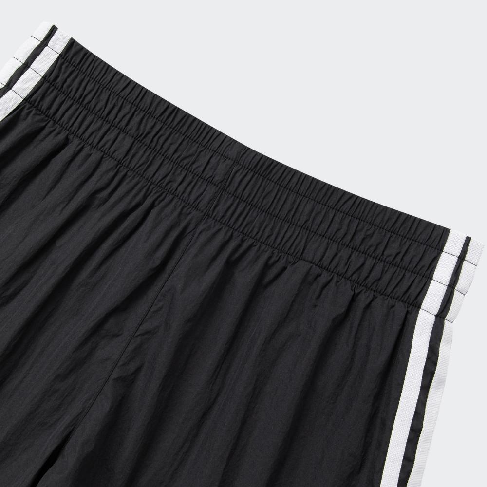 Adidas Originals SS24 Short Shorts Series Striped Comfortable Elastic Sports Shorts Women Shorts Black KA3924