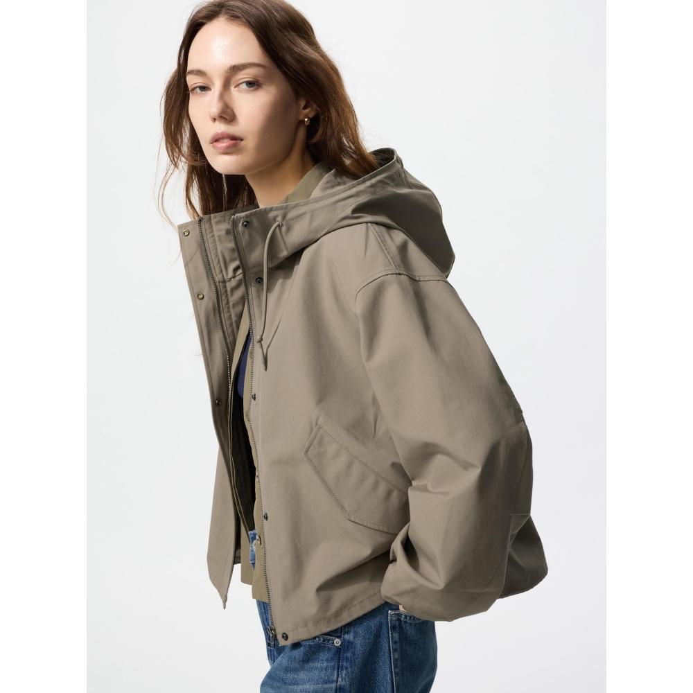 

Uniqlo Короткая парка из смесового хлопка 09 BLACK/WOMEN XS